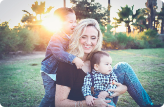 mother and two sons