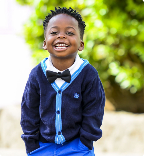 young boy smiling