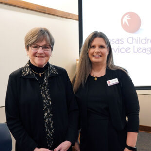 KCSL CEO Gail Cozadd and Governor Laura Kelly