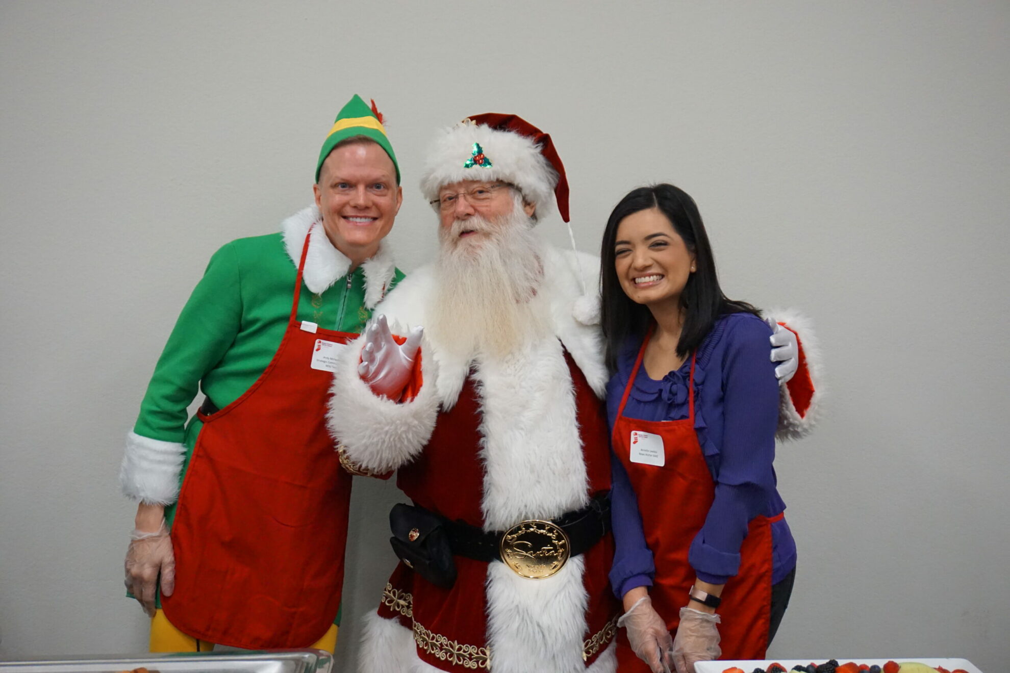 Red stocking breakfast wichita image Santa and elf