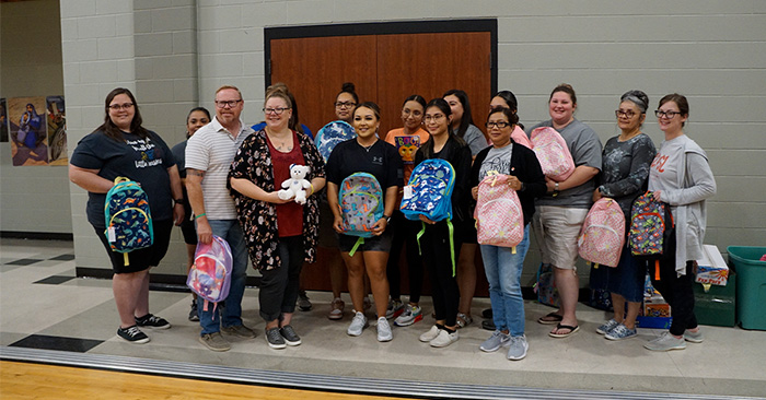 backpacks for early head start children from Faith's Friends